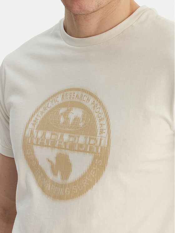 Napapijri Napapijri Camiseta S-Mahsa NP0A4FZB Écru Regular Fit