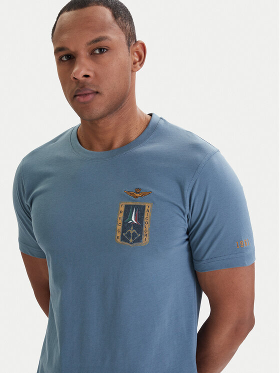 Aeronautica Militare Aeronautica Militare Camiseta 261TS2534UJ00641 Azul Regular Fit