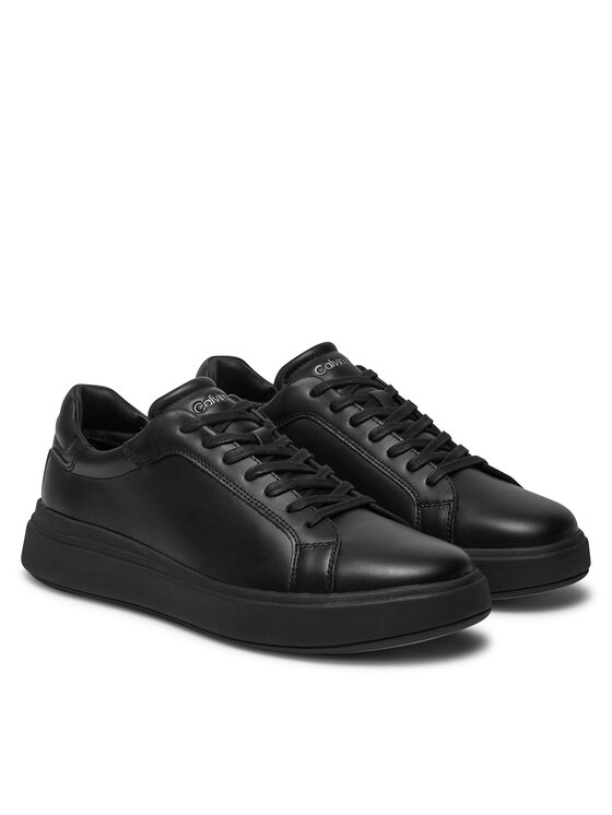 Calvin Klein Laisvalaikio batai Calvin Klein Low Top Lace Up Lth HM0HM01016 Juoda
