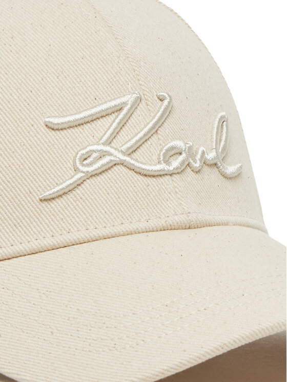 KARL LAGERFELD Kepurė su snapeliu KARL LAGERFELD A1W33069 Écru