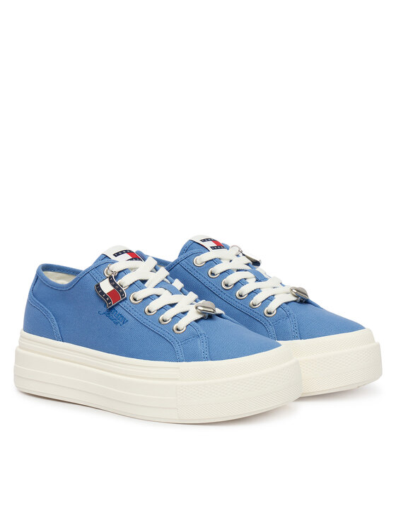 Tommy Jeans Superge Tommy Jeans Tjw Flatform Sneaker Charms EN0EN02959 Modra