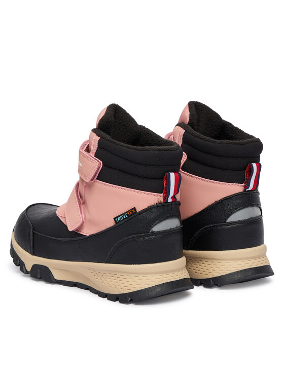 Tommy Hilfiger Škornji za sneg Tommy Hilfiger Velcro Bootie T1A5-34048-1592 S Črna