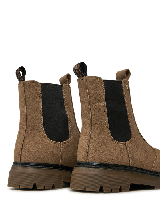 Wrangler Kotníková obuv s elastickým prvkem Wrangler Hadley 20243063.CJU Hnědá