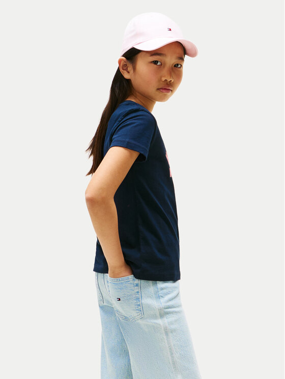 Tommy Hilfiger Tommy Hilfiger Marškinėliai Graphic KG0KG08813 Tamsiai mėlyna Regular Fit