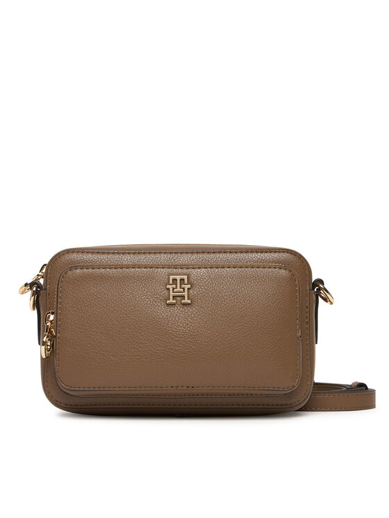 Tommy Hilfiger Ročna torba Tommy Hilfiger Th Icon Camera Bag AW0AW18120 Rjava