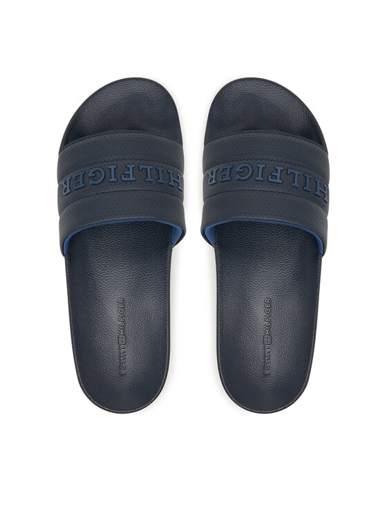 Tommy Hilfiger Šlepetės Tommy Hilfiger Pad Perf Pool Slide FM0FM05709 Tamsiai mėlyna