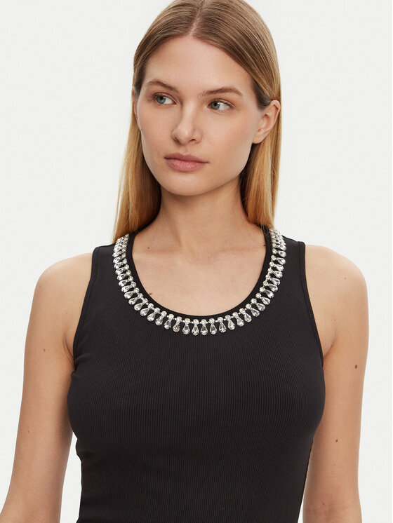 Marciano Guess Marciano Guess Топ 5RGP23 6299A Чорний Regular Fit