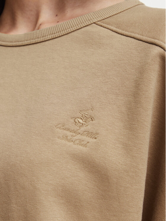 Beverly Hills Polo Club Beverly Hills Polo Club Camiseta P-SS26W-TS00817 Marrón claro Oversize