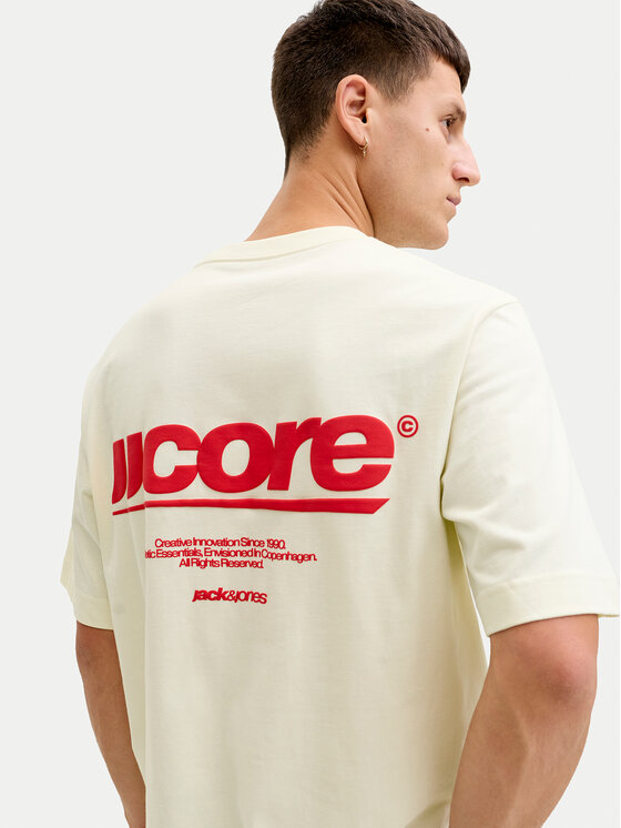 Jack & Jones Jack & Jones Camiseta Club 12289842 Amarillo Relaxed Fit