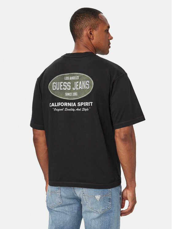 Guess Guess Футболка M6YI16 K3947 Чорний Regular Fit