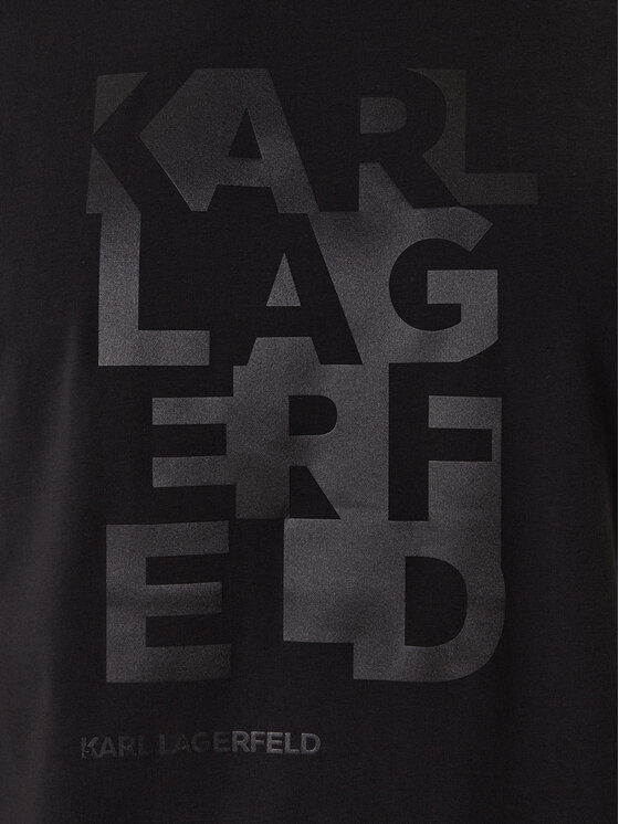 KARL LAGERFELD KARL LAGERFELD Camiseta 755053 561221 Negro Regular Fit