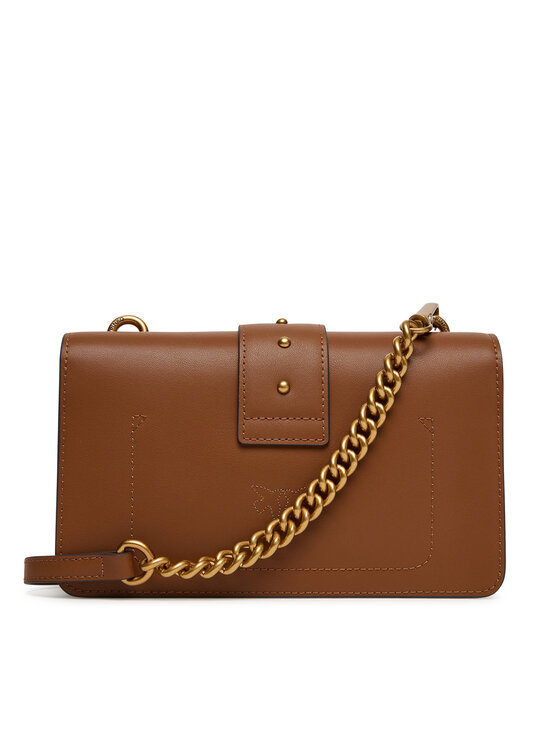 PINKO Rankinė PINKO Love One Mini ST.CL Al 25-26 PLTT 105856 A0F1 Ruda