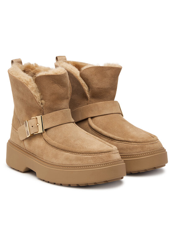 Tommy Hilfiger Botas de nieve Tommy Hilfiger Th Buckle Shearling Snow Boot FW0FW09687 Beis