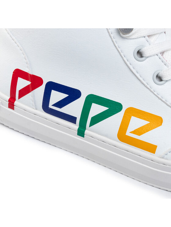 Pepe Jeans Sportcipők Pepe Jeans Adams Logo Junior PUS30001 Fehér