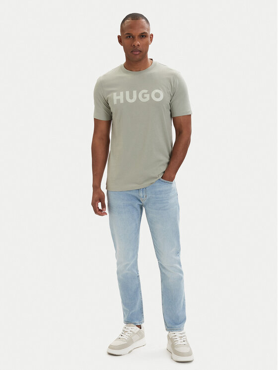 HUGO HUGO Camiseta Dulivio 50467556 Verde claro Regular Fit