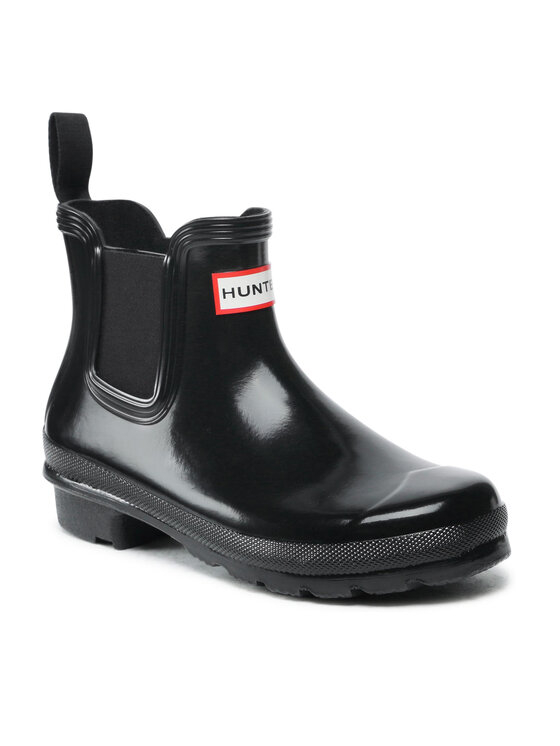 Hunter Gumáky Hunter Original Chelsea Gloss WFS2078RGL Čierna
