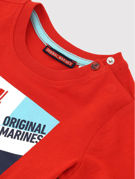 Original Marines Original Marines Póló DCP0405NM Piros Regular Fit
