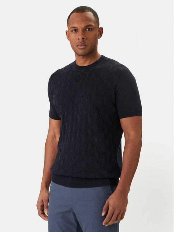 KARL LAGERFELD KARL LAGERFELD Megztinis 655006 562301 Tamsiai mėlyna Slim Fit