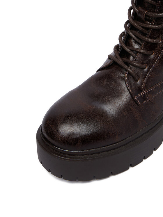 DeeZee Botines planos DeeZee CEO-HY13123-56 Marrón oscuro