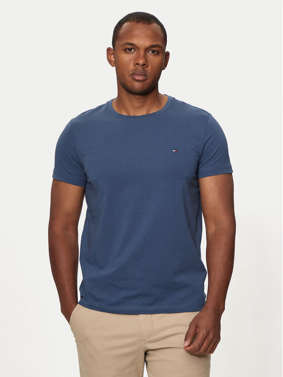 Tommy Hilfiger Tommy Hilfiger Marškinėliai MW0MW10800 Mėlyna Slim Fit