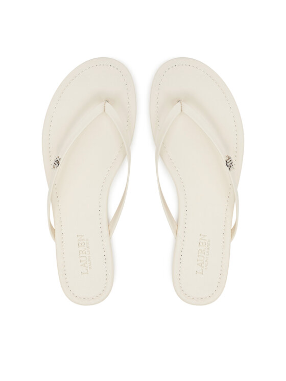 LAUREN RALPH LAUREN Čības uz pirksta LAUREN RALPH LAUREN Raquel 802953931009 Balts