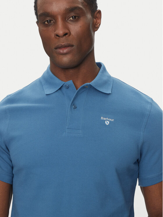 Barbour Barbour Polo Original Sports MML0358BU67 Blu Tailored Fit