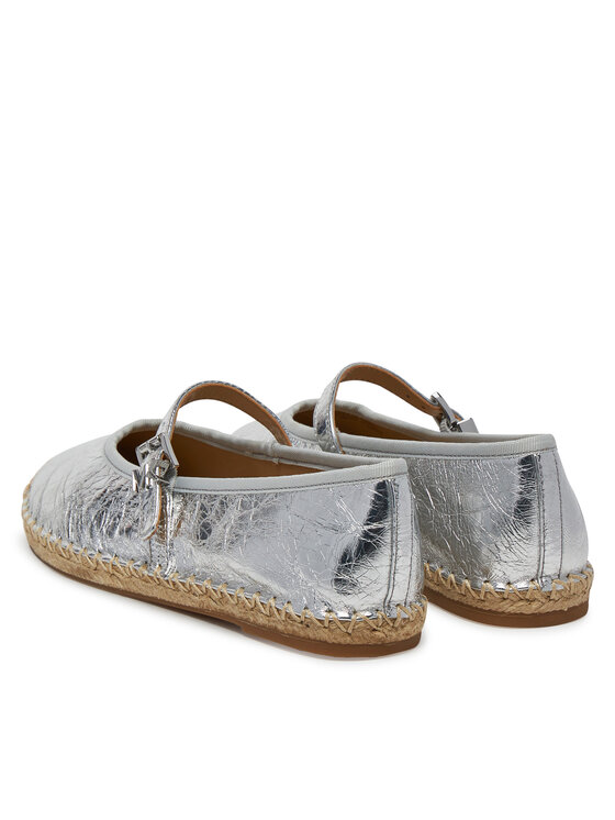 MICHAEL Michael Kors Espadrilky MICHAEL Michael Kors Lynn 40S5LYFP2M Stříbrná