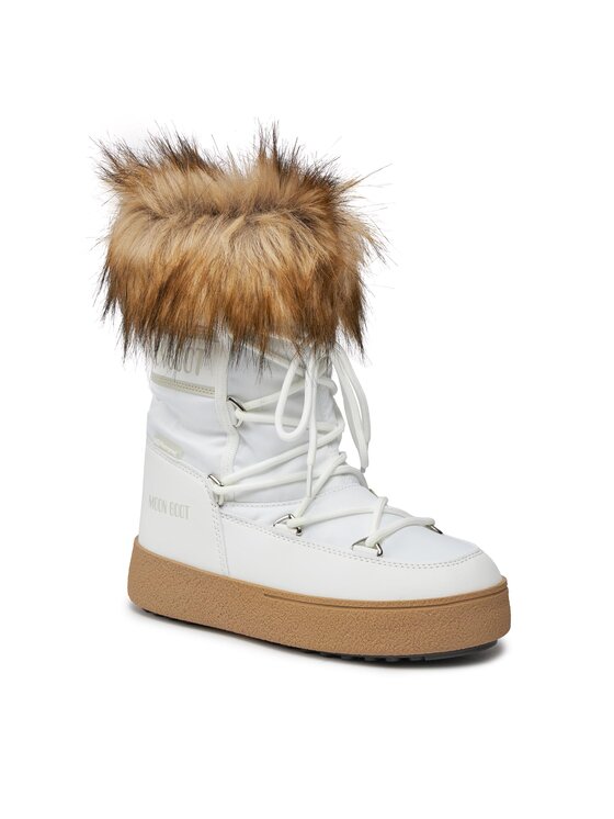 Moon Boot Škornji za sneg Moon Boot Ltrack Monaco Low Wp 24500600002 Bela