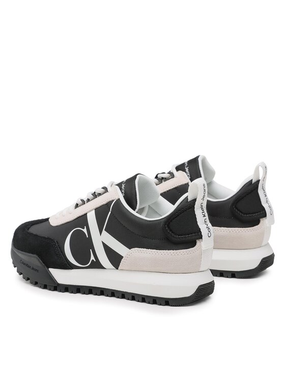 Calvin Klein Jeans Zapatillas Calvin Klein Jeans Toothy Runner Laceup Mix Pearl YW0YW01100 Negro