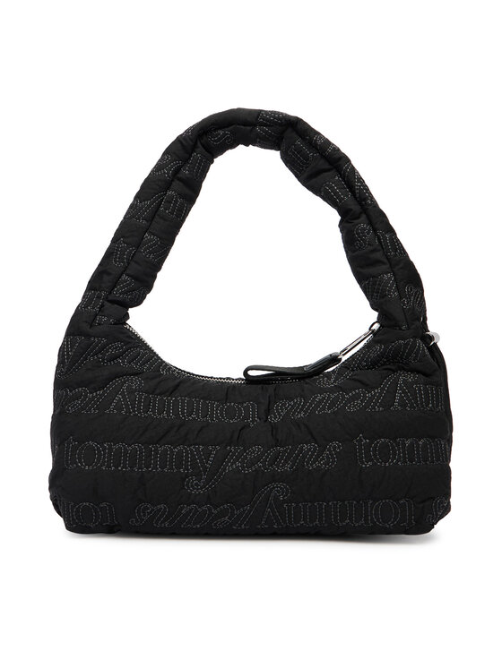 Tommy Jeans Kabelka Tommy Jeans Tjw Icon Aop Shoulder Bag AW0AW18467 Čierna