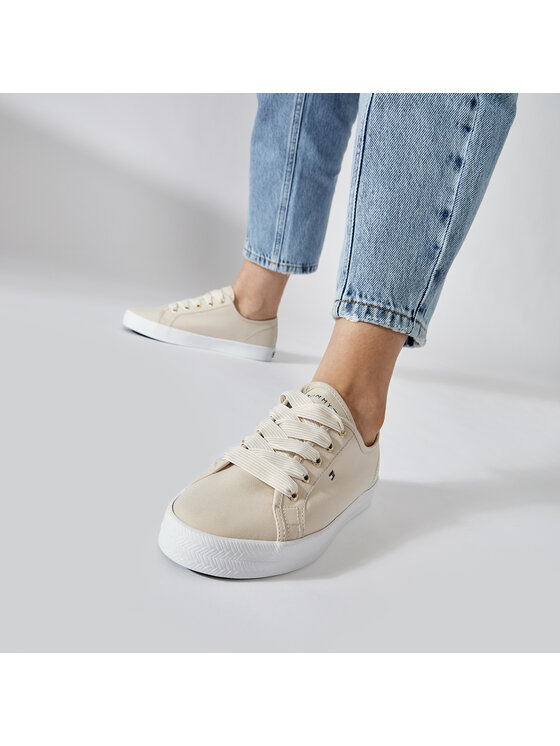 Tommy Hilfiger Tenisenes Tommy Hilfiger Essential Nautical Sneaker FW0FW04848 Bēšs