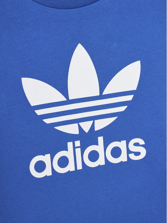 adidas adidas Majica adicolor Trefoil IY2376 Modra Regular Fit