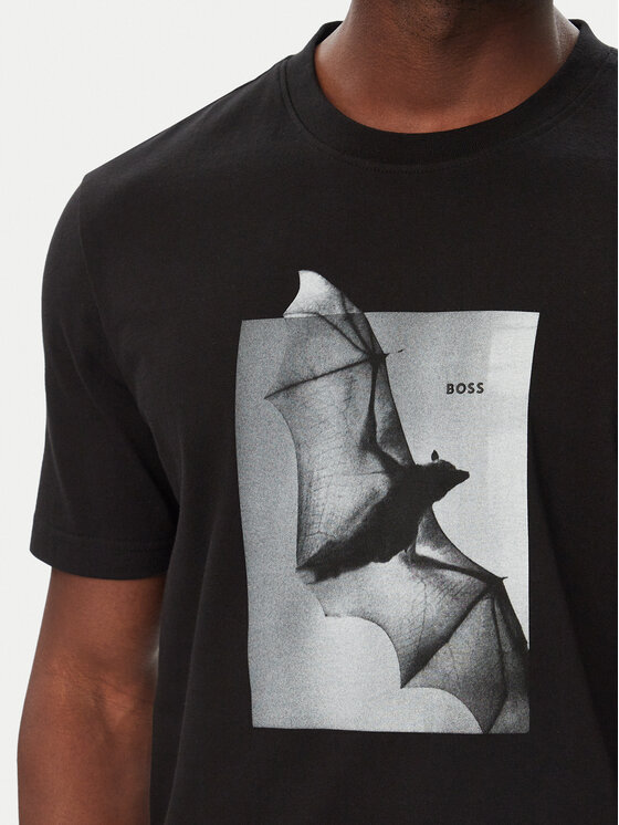 BOSS BOSS Camiseta Te_Being 50571288 Negro Regular Fit