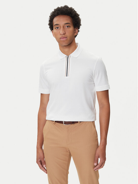 BOSS BOSS Polo H-Paras 65 50543880 Blanco Regular Fit