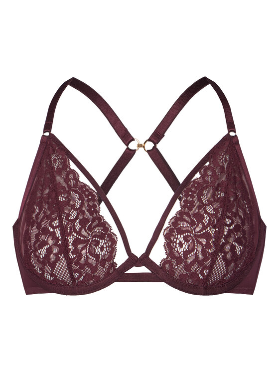 Hunkemöller Hunkemöller Sujetador con aros 302379 Guinda/burdeos