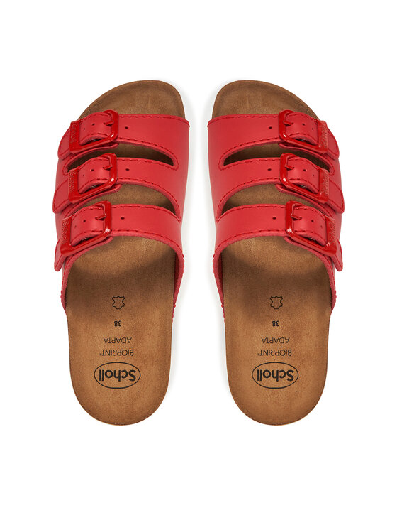Scholl Παντόφλες Scholl Rio Wedge Ad MF32151 Κόκκινο