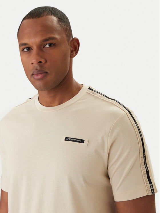 EA7 Emporio Armani EA7 Emporio Armani Camiseta 7M001476 AF10375 Beis Regular Fit