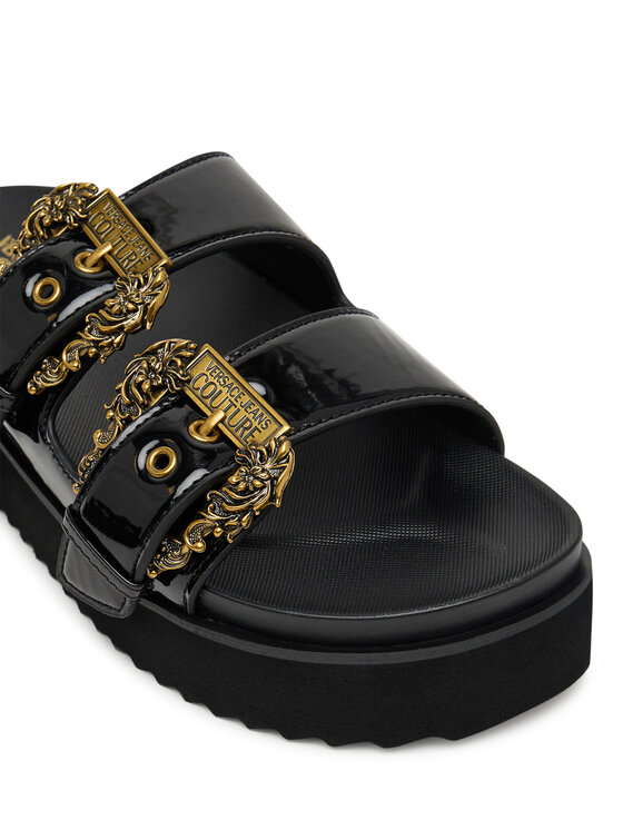 Versace Jeans Couture Шльопанці Versace Jeans Couture 80VA3SM1 ZS190 899 Чорний