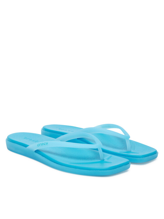 Crocs Джапанки Crocs Miami Frosted Flip 211474 Син
