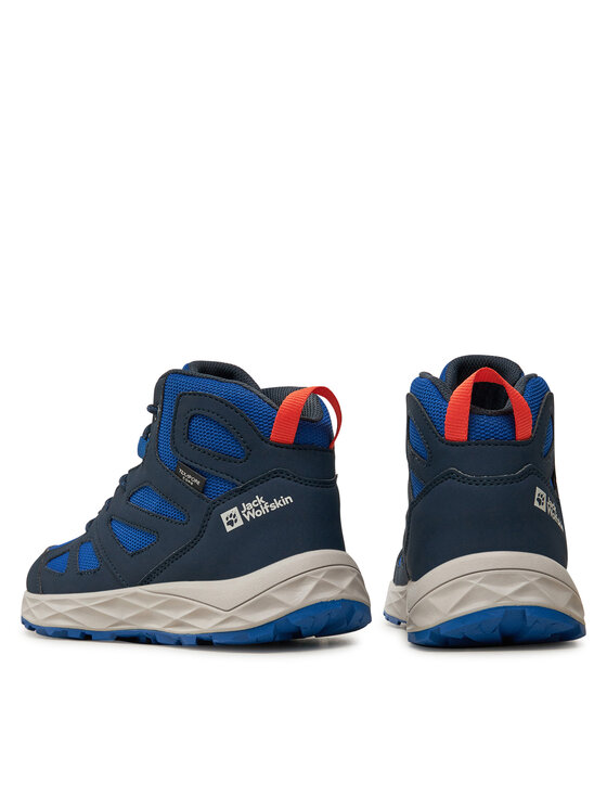 Jack Wolfskin Trekingová obuv Jack Wolfskin Woodland 2 Texapore Mid K 4059831 Tmavomodrá