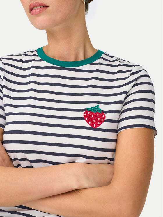 ONLY ONLY Camiseta Heart 15318959 Blanco Regular Fit