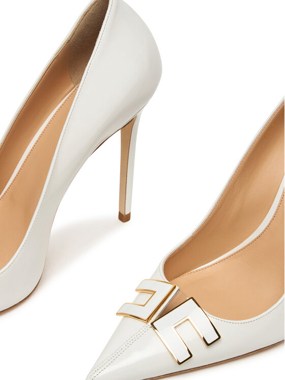 Elisabetta Franchi Туфлі на шпильці Elisabetta Franchi SA14B61E2 Білий