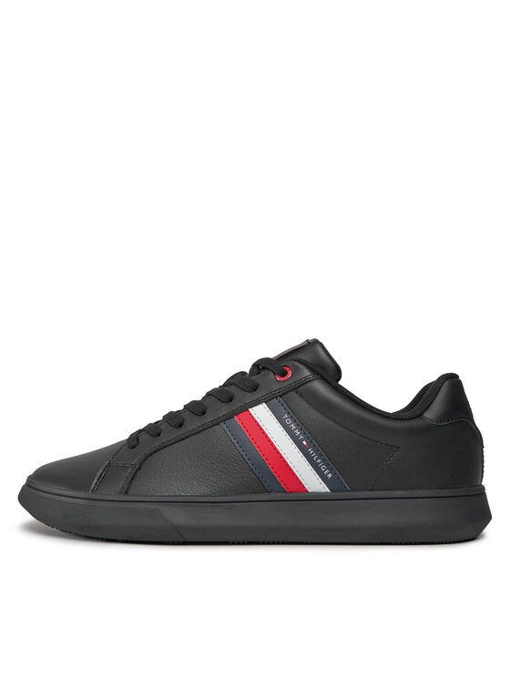 Tommy Hilfiger Superge Tommy Hilfiger Essential Leather Cupsole FM0FM04921 Črna