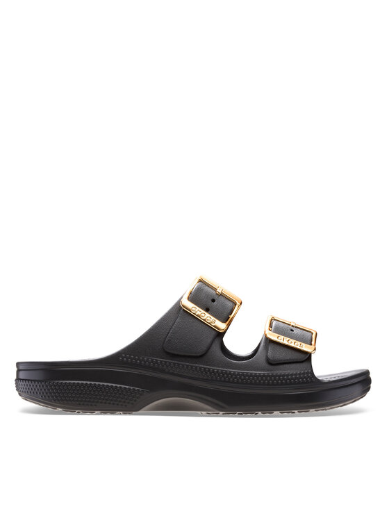 Crocs Шльопанці Crocs Saturday Sandal Metallic Buckle 213316 Чорний
