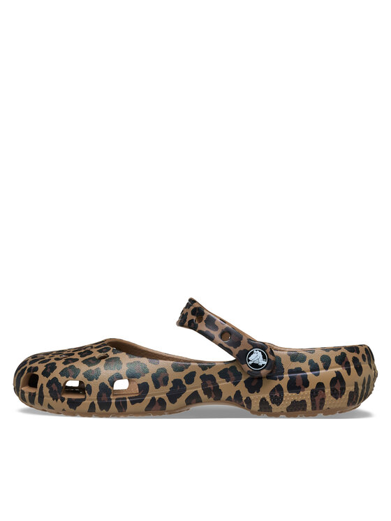 Crocs Балетки Crocs Classic Animal Ballet 212478 Коричневий