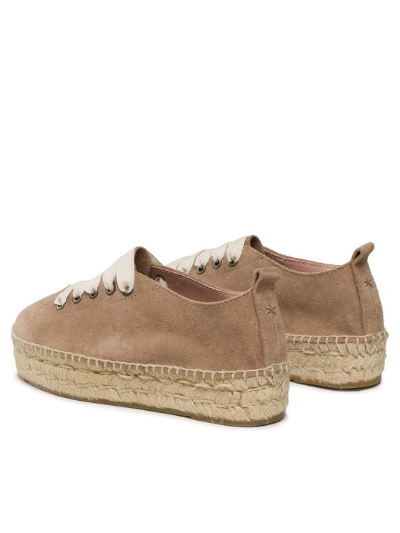 Manebi Espadryle Manebi Lace-Up Espadrilles W 1.9 E0 Beżowy