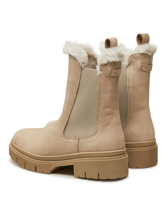 Tamaris Členková obuv s elastickým prvkom Tamaris 1-26407-43 Béžová