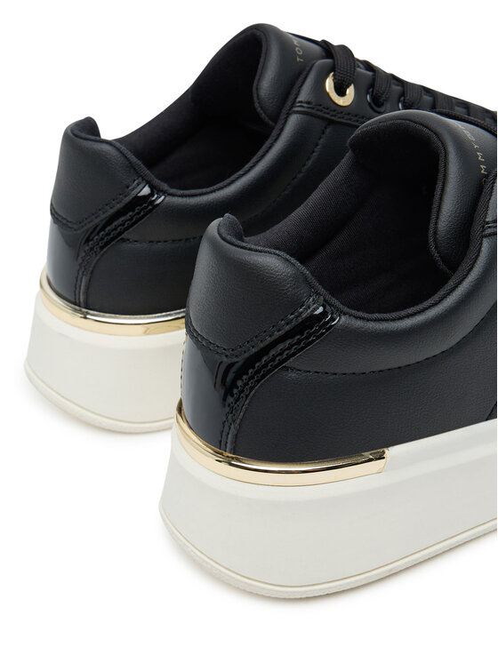 Tommy Hilfiger Sneakersy Tommy Hilfiger Low Cut Lace-Up T3A9-33985-1355 Čierna