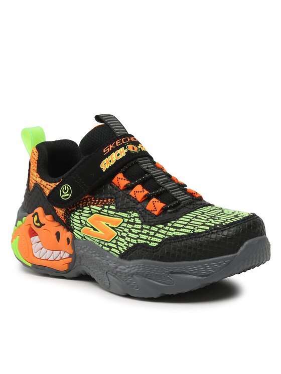 Skechers Snīkeri Skechers Dino Lights 400615L/BKOR Melns
