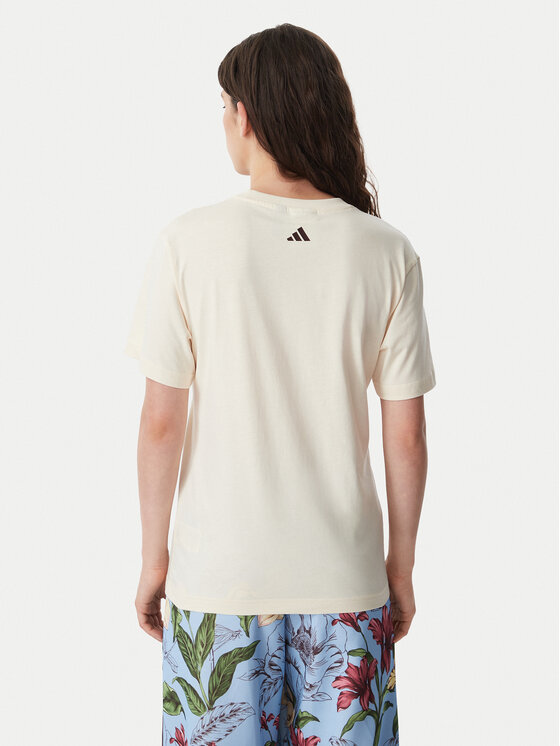 adidas adidas T-Shirt Fram Rio Graphic KR0280 Κρεμ Regular Fit